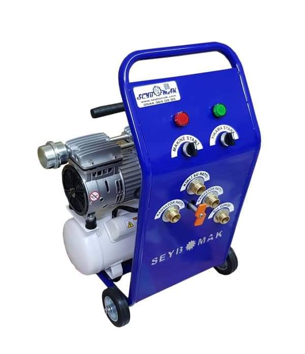 SEYBOMAK havalı darbeli 9litre 750 Wat 1hp Petek temizleme makinası 